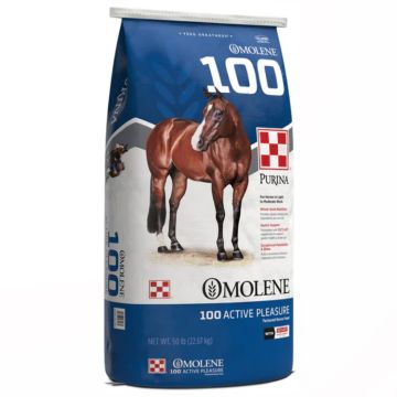 Purina Omolene 100 Active Pleasure Horse Feed, 50 lbs.