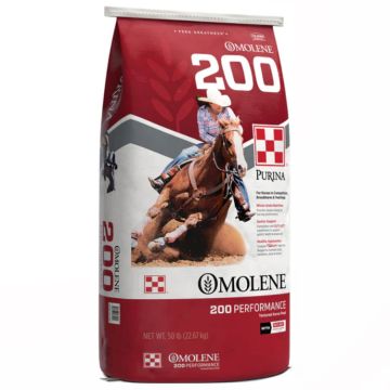 Purina Omolene 200 Performance Horse Feed, 50 lbs.