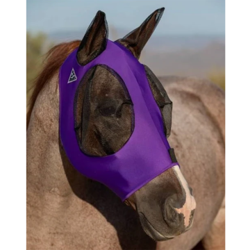 Professional's Choice, Comfort Fit Lycra Fly Mask Horse, Purple