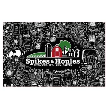 Spikes & Houles Black Illustration - Gift Card