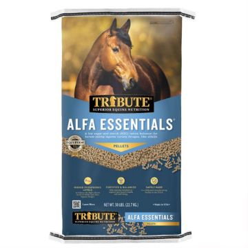 Tribute Equine Nutrition Alfa Essentials Ration Balancing Supplement for Horses, 50 lbs.