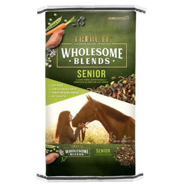 Tribute Equine Nutrition Wholesome Blends Soy Free Ration Balancer for Horses, 50 lbs.