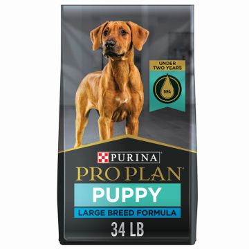 Pro Plan Large Breed Dry Puppy Food, Chicken and Rice Formula, 34 lb. Bag