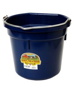 Little Giant Flat-Back Plastic Bucket, 20 Quart