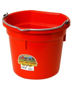 Little Giant Flat-Back Plastic Bucket, 8 Quart